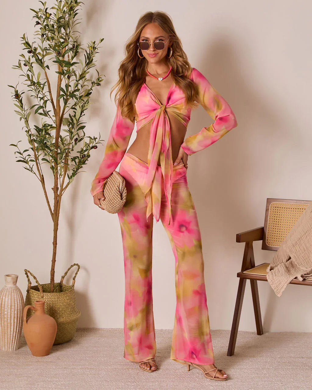 Rosiana Mesh Cover Up Pants