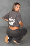 Offstage Back Graphic Oversized Tee Shadow