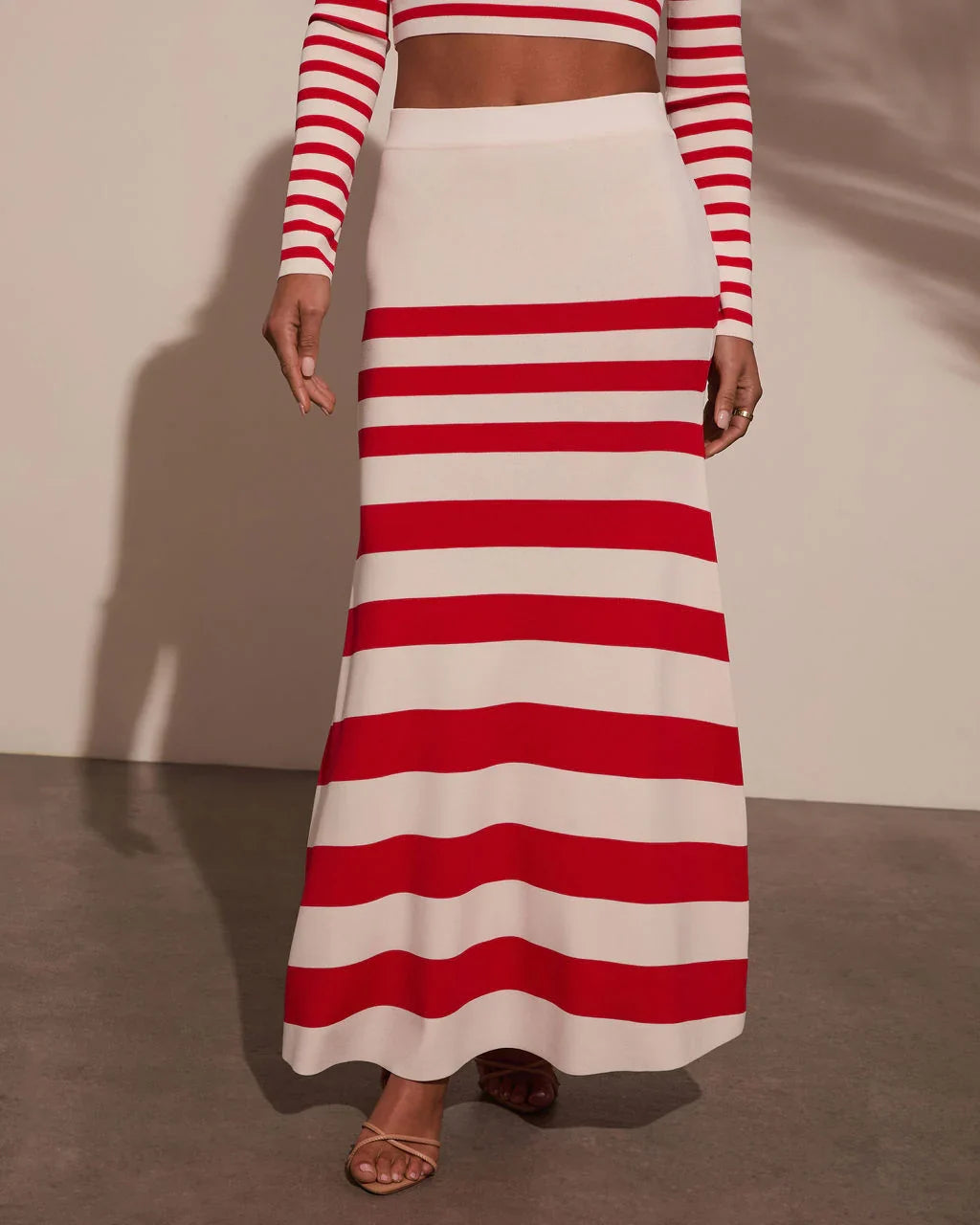 Montez Striped Maxi Skirt