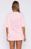 Love You Forever Oversized Tee Pink