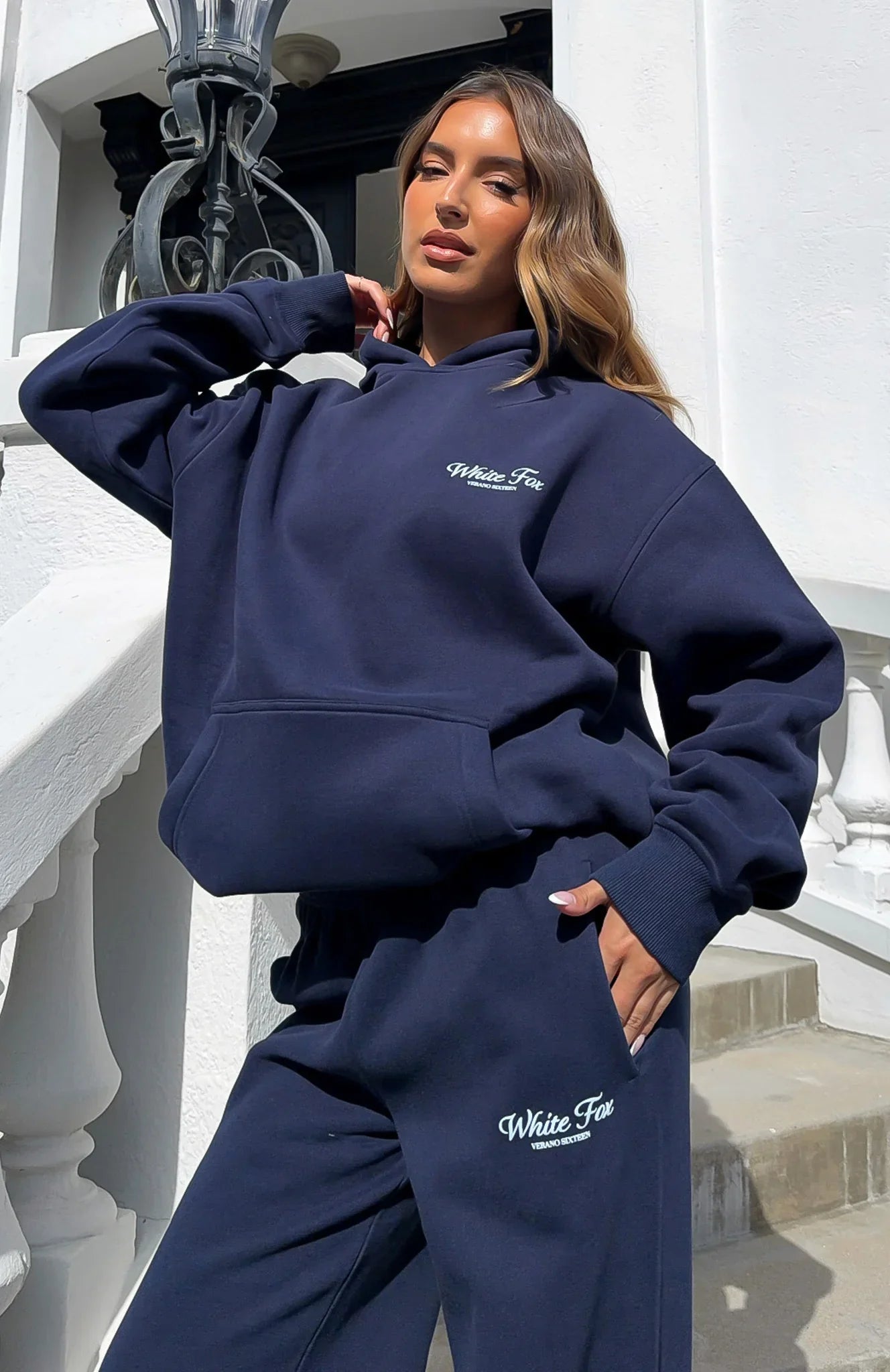 Verano Sixteen Lilia Oversized Hoodie Navy