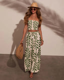 Sol Escape Tropical Smocked Top
