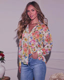 Alasia Floral Collared Top