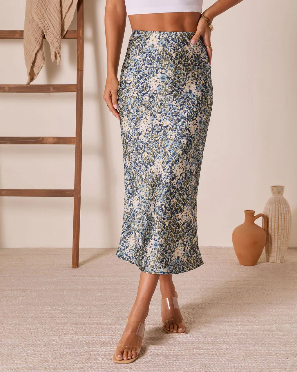 Poppy Dust Floral Maxi Skirt