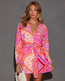 Florentine Printed Fitted Waist Romper
