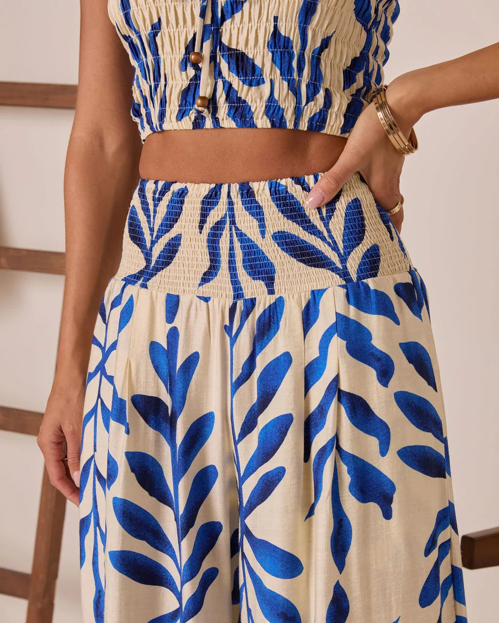 Reynah Tropical Wide Leg Pant