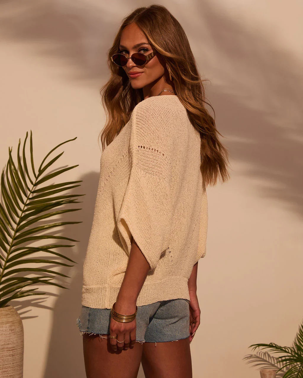 Lettie Short Sleeve Sweater Top