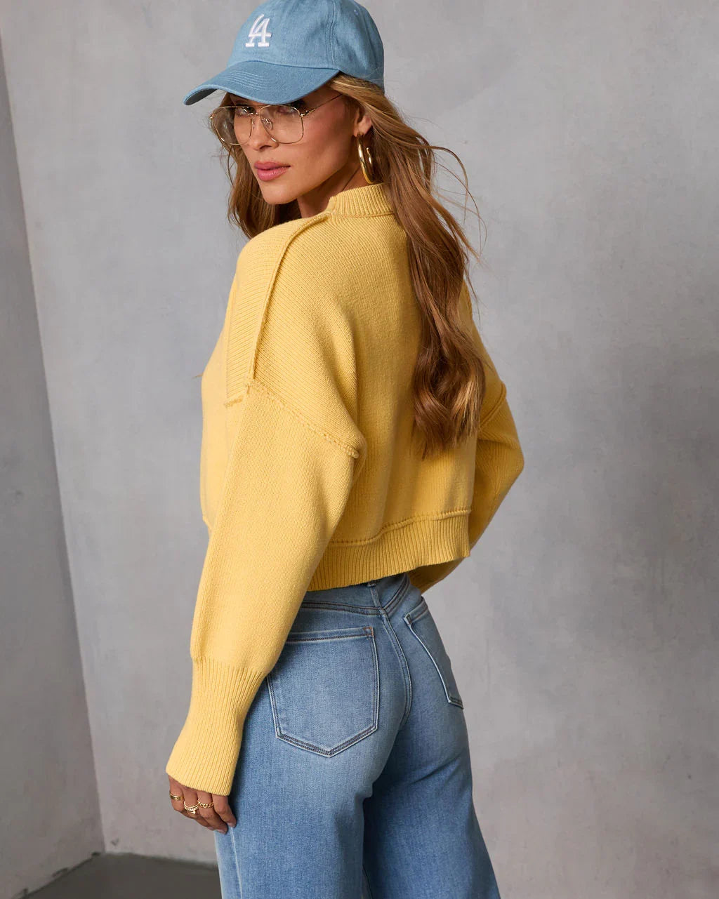 Elouise Cropped Crewneck Sweater