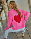 Love of Mine Heart Graphic Cardigan