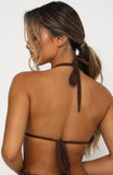 Caribbean Bikini Top Chocolate