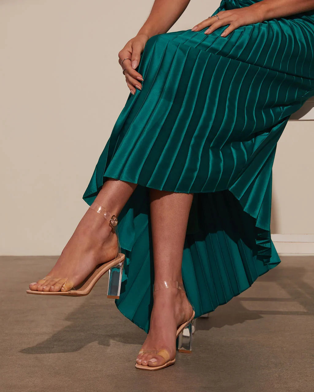 Billini Santiago Clear Strappy Heels