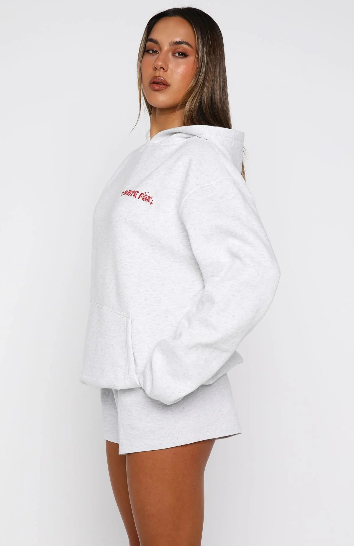 Christmas Feeling Oversized Hoodie Grey Marle