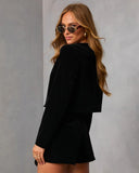 Martie Scallop Velvet Blazer