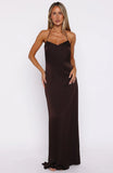 Amore Maxi Dress Dark Chocolate