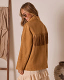 Even Ember Suede Fringe Jacket