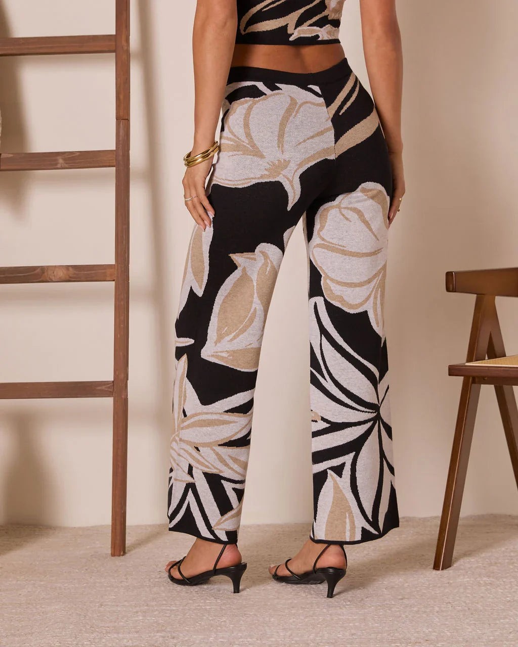 Honey Dust Tropical Knit Pants