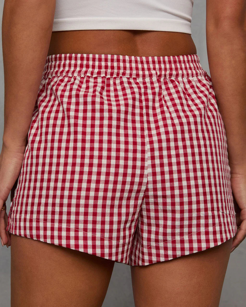 Rori Seersucker Checkered Shorts