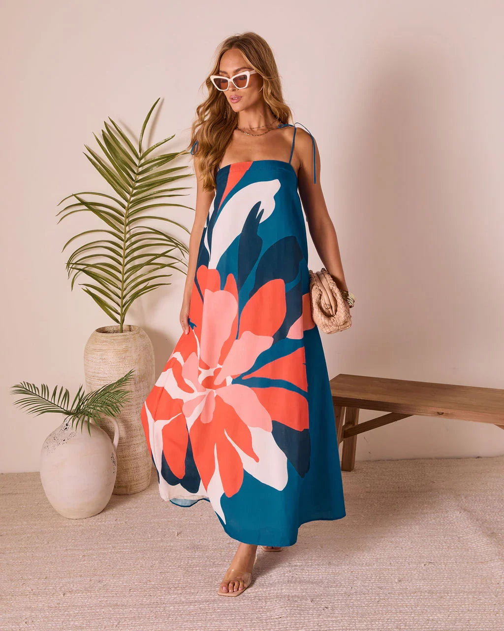 Sunkissed Escape Abstract Maxi Dress