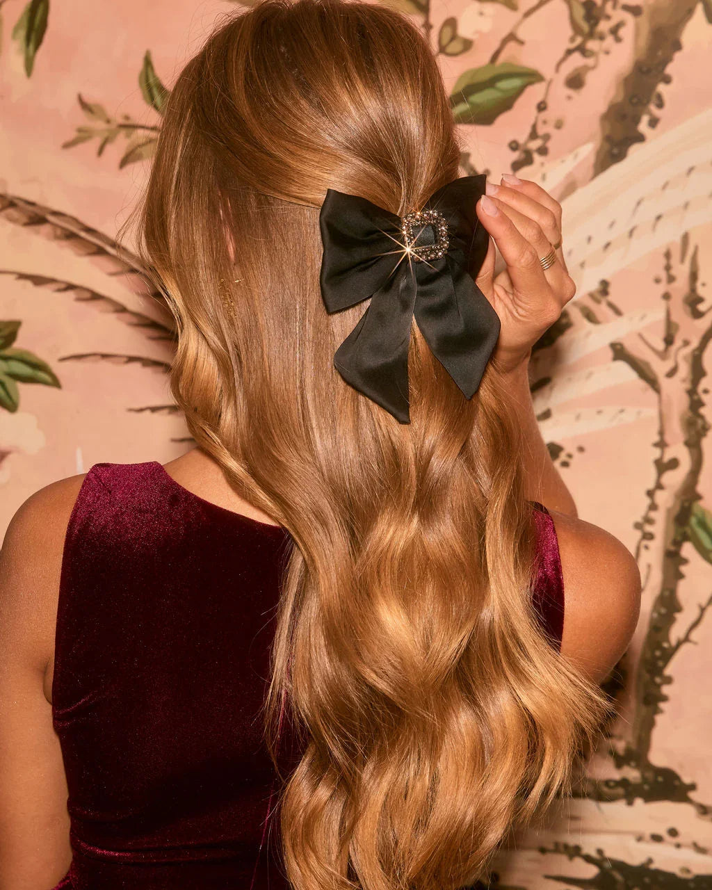 Glima Satin Bow Hair Barrette