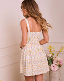 Whisperlight Bloom Floral Waist Tie Mini Dress