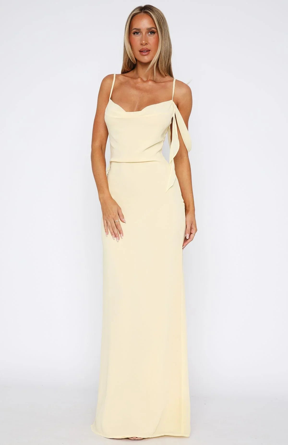 Love Blossoms Maxi Dress Lemon