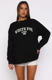 Stand With You Long Sleeve Oversized Tee Black
